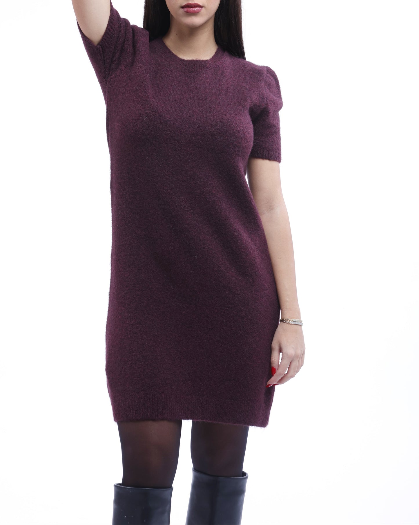 Short Sleeve Knit Dress