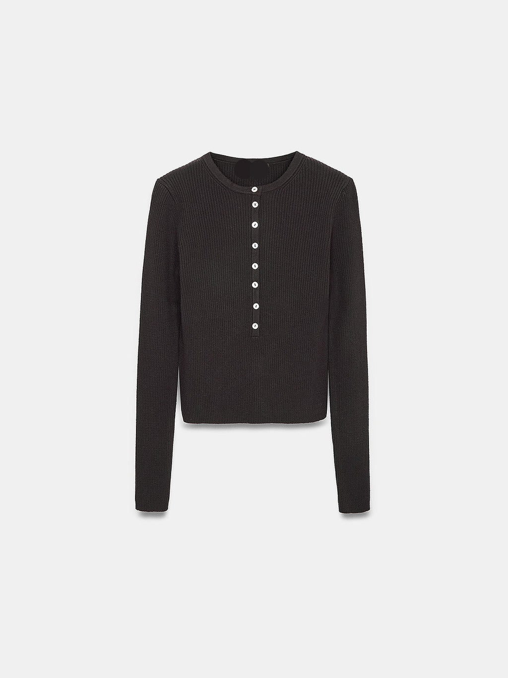 Ribbed Henley Sweater
