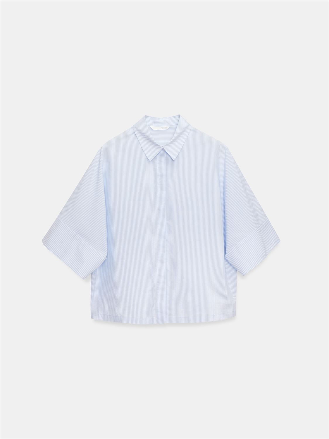 Striped, Short-Sleeve, Oversized
