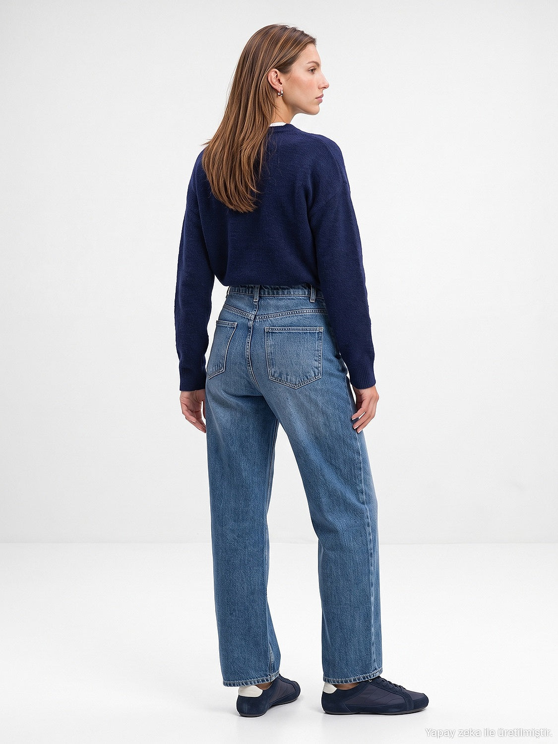High-Rise Barrel Denim