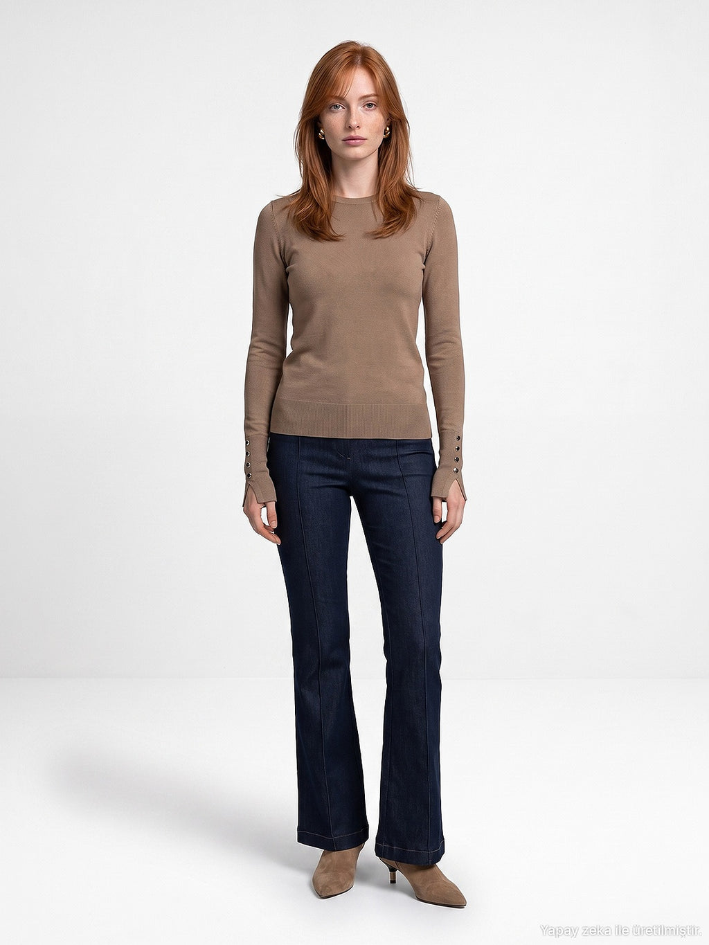 The Gold-Button Cuff Knit
