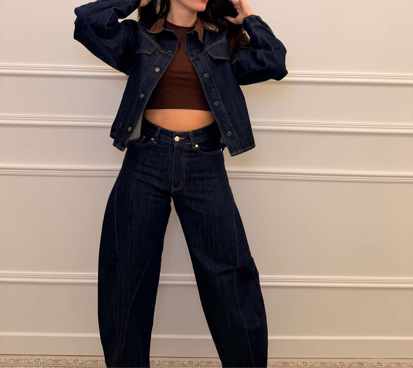 Dark Denim Balloon Jeans