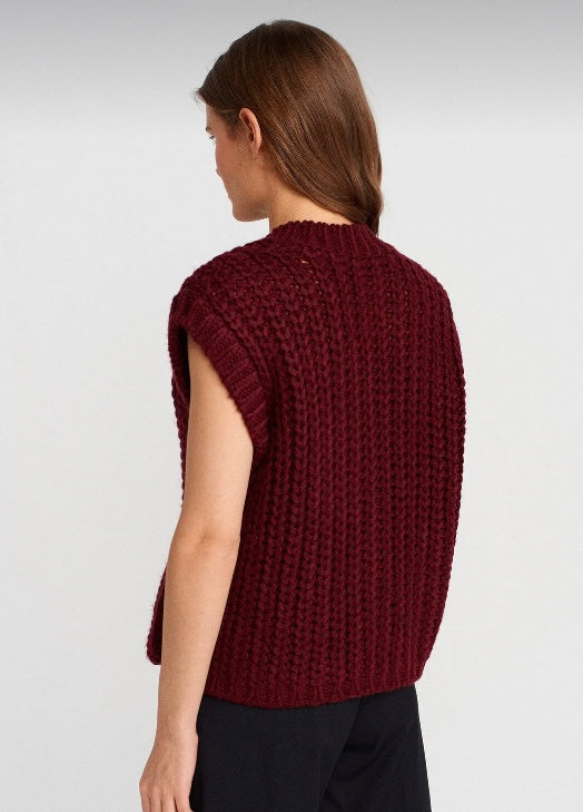 Pocket Button Knitwear Vest