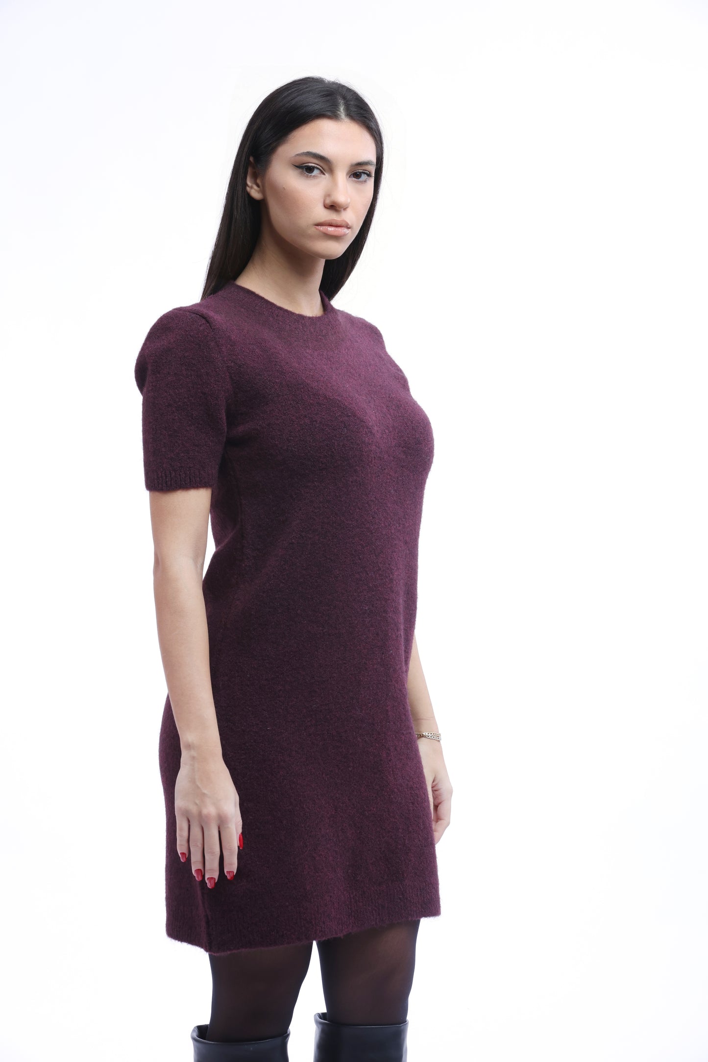 Short Sleeve Knit Dress