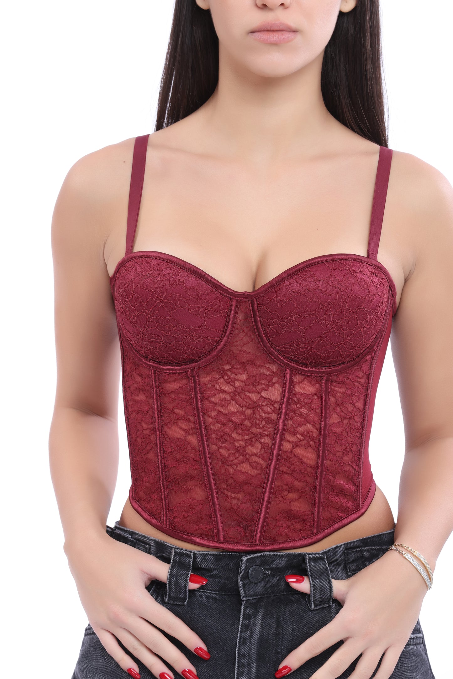 Cherry Lace Corset