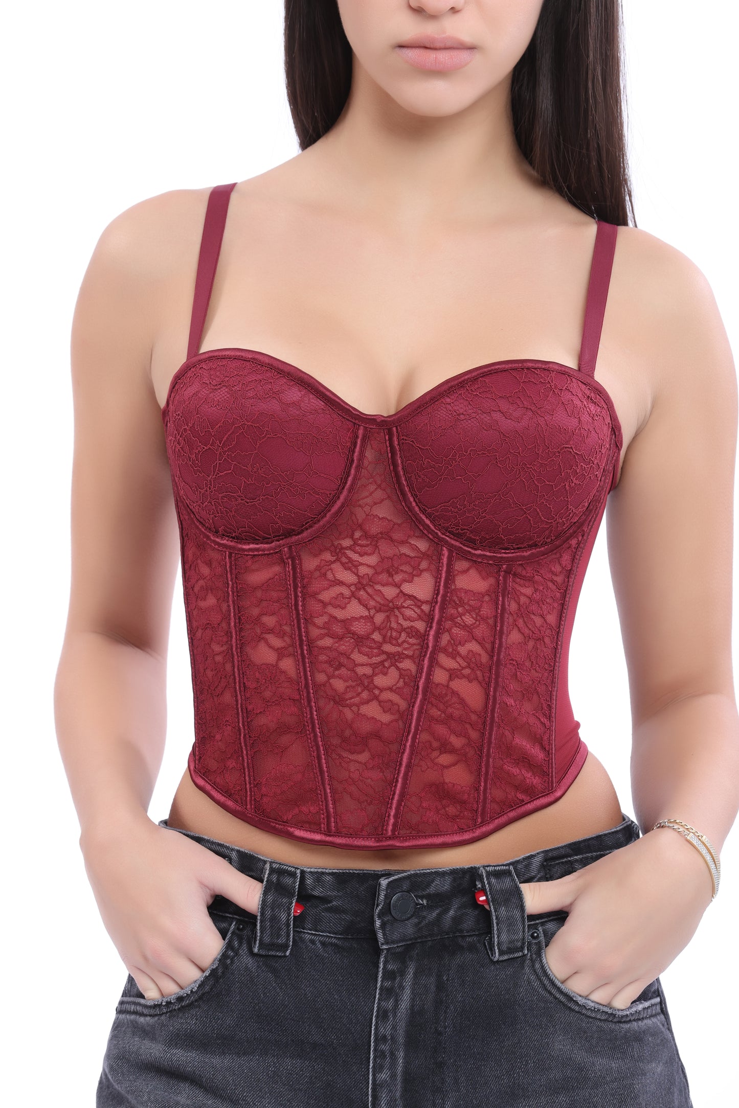 Cherry Lace Corset
