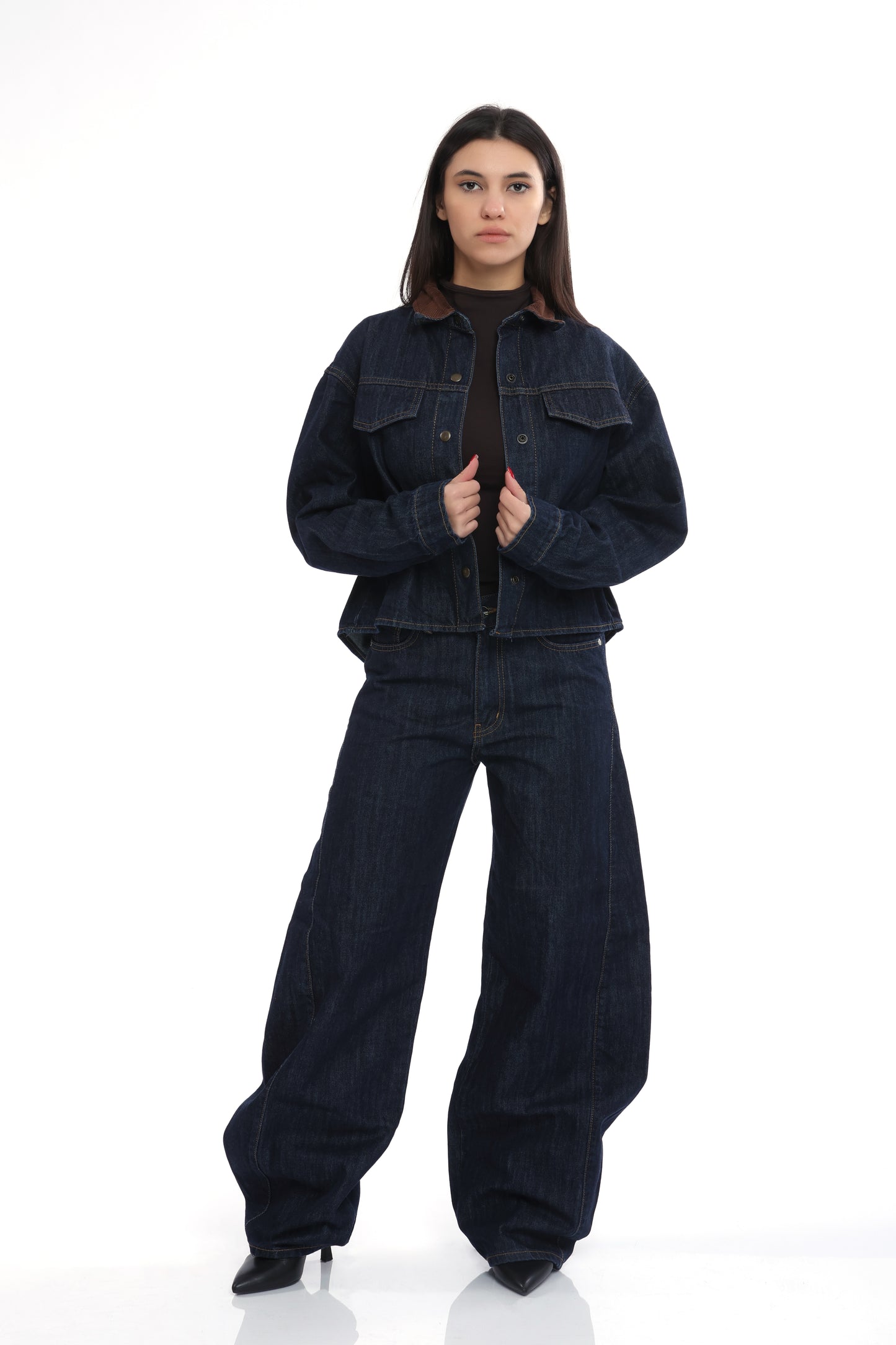 Dark Denim Balloon Jeans
