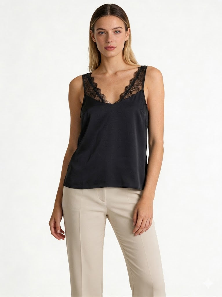 The Silk-Touch Lace Cami